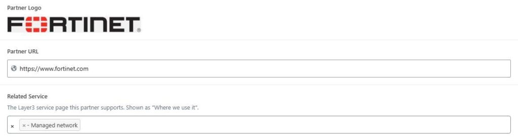Screenshot of layer3.nz: Behind the scenes: each partner links to the Layer3 services that use it