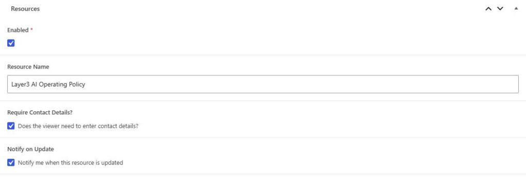 Screenshot of layer3.nz: Behind the scenes: per-document switches for gating and update notifications